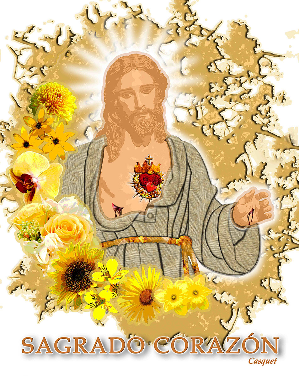 Lámina Sagrado Corazón de Nervión (Sevilla) – Arte Digital 30x45 cm - Imagen 4