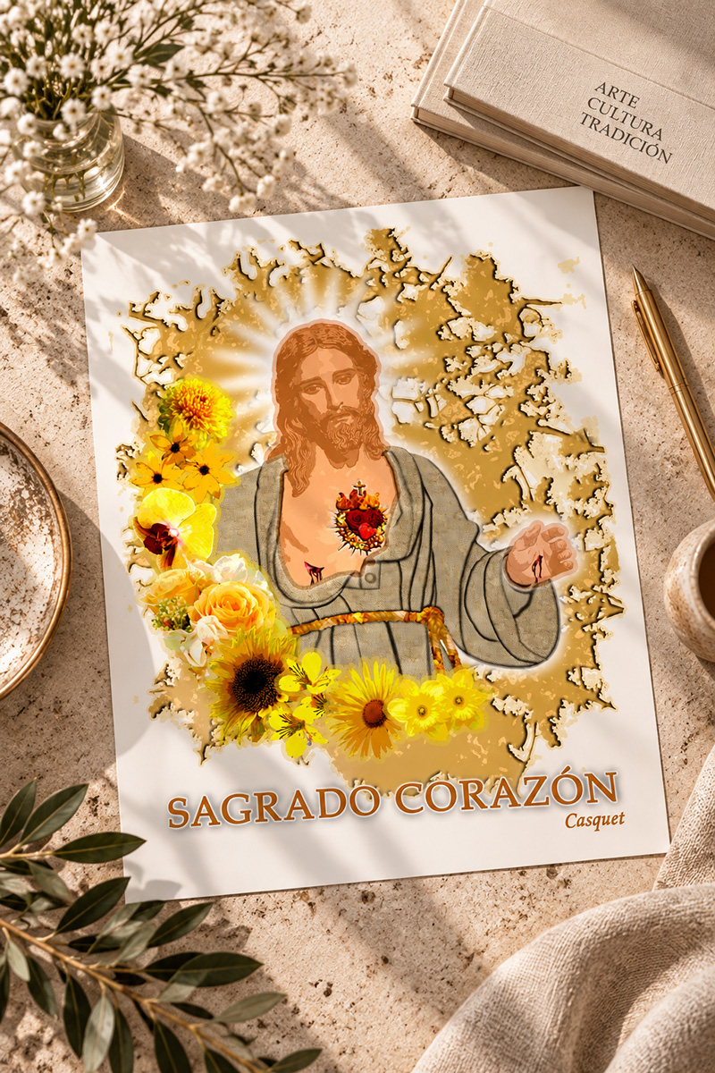 Lámina Sagrado Corazón de Nervión (Sevilla) – Arte Digital 30x45 cm